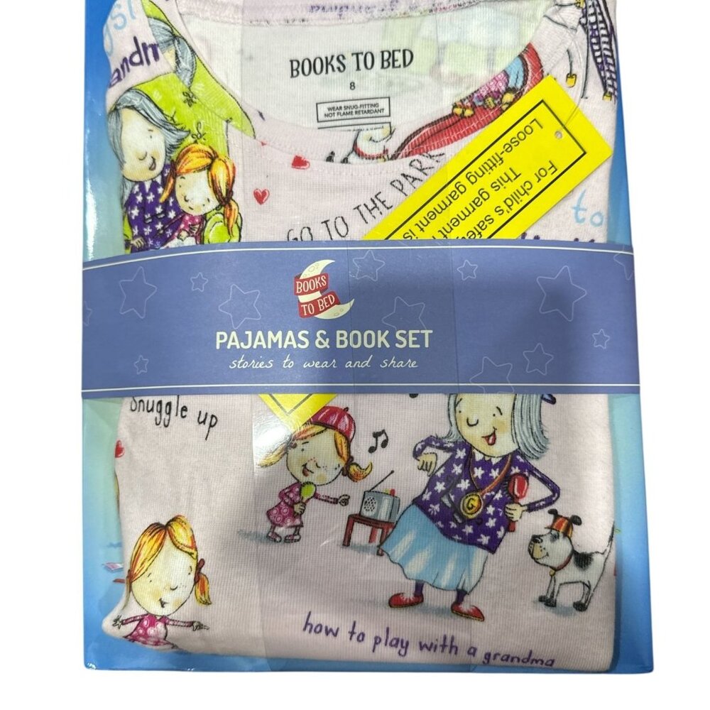 Books To Bed - Kids How to Babysit A Grandma Pajama Book Set-Size 8 - Picture 5 of 6